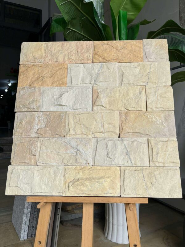 Đá bóc vàng 10x20 ốp tường