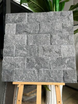 đá bóc đen ốp tường 10x20