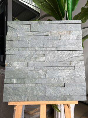 Đá ghép xanh hải dương 10x50 ốp tường trang trí