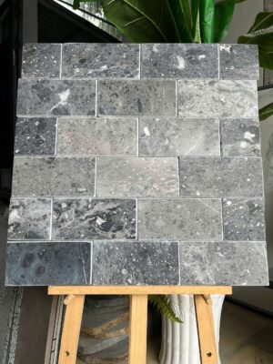 đá mài bóng da báo ốp tường 10x20