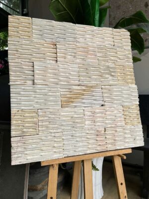 Đá răng lược vàng 10x20 ốp tường