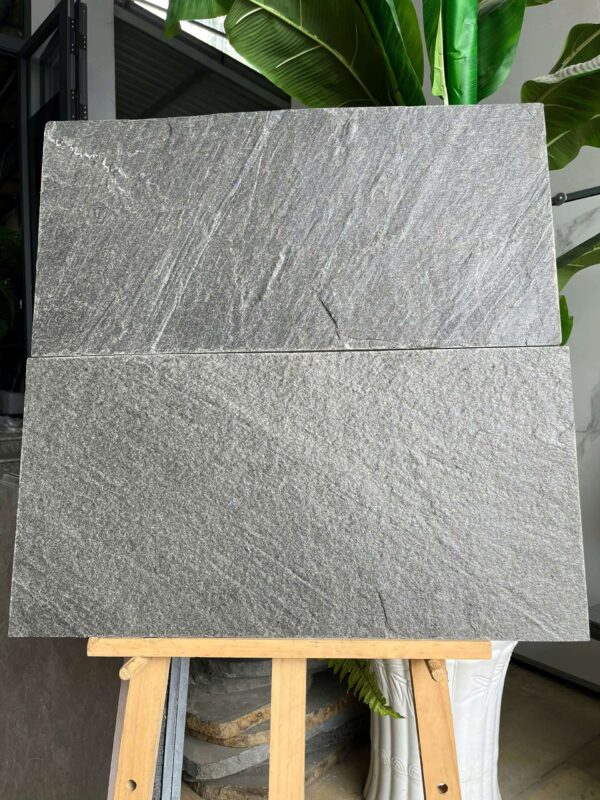 đá chẻ xanh đen ốp tường 30x60