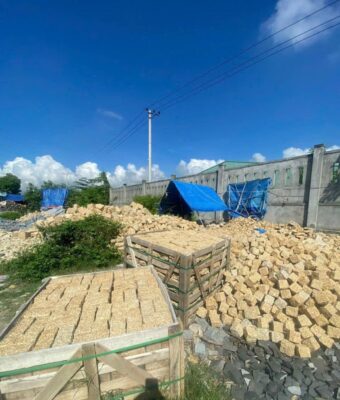 Đá cubic vàng bình định 10x10x5