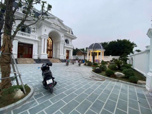 Đá xanh rêu thanh hóa mài hone 30x60 4