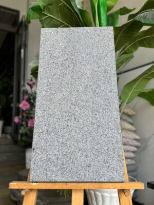 Đá xám đen lông chuột lát sân