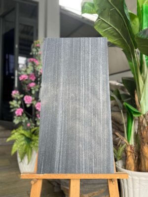 Đá sọc dưa mài hone gam đen đậm 30x60