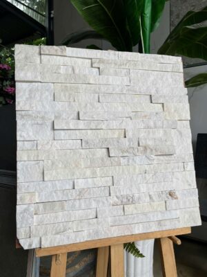 Đá ghép trắng sữa 10x50 ốp tường