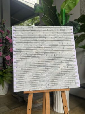 Đá mosaic trắng khói